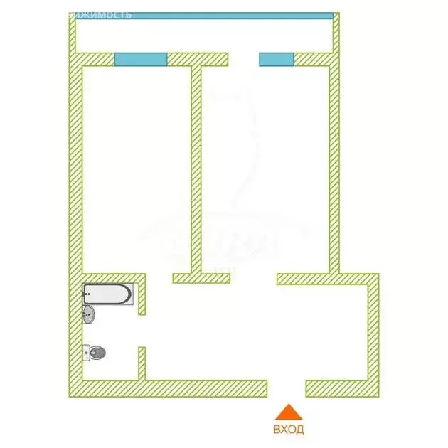 1-комнатная квартира: Тюмень, улица Салтыкова-Щедрина, 58/3 (43 м) - Фото 2