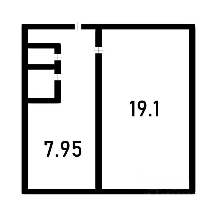 1-к кв. Ростовская область, Волгодонск ул. Энтузиастов, 23 (33.0 м) - Фото 1