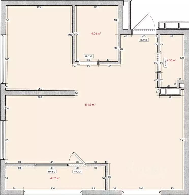 2-к кв. Приморский край, Владивосток ул. Нейбута, 135с3 (49.0 м) - Фото 0