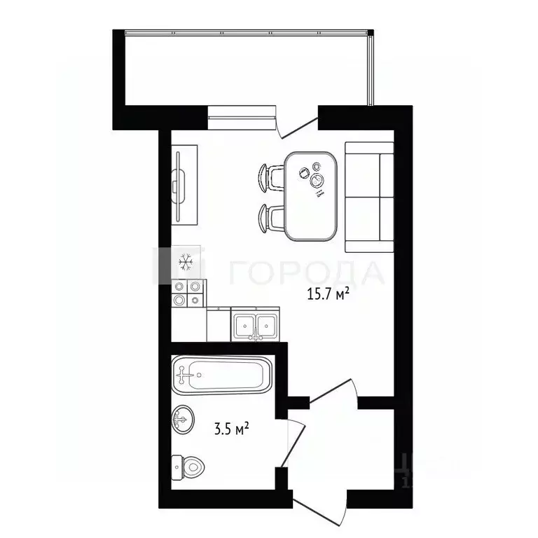 Студия Новосибирская область, Новосибирский район, Каменский ... - Фото 2