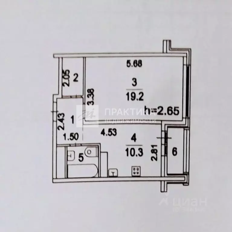1-к кв. Московская область, Люберцы ул. Кирова, 12к2 (39.8 м) - Фото 2