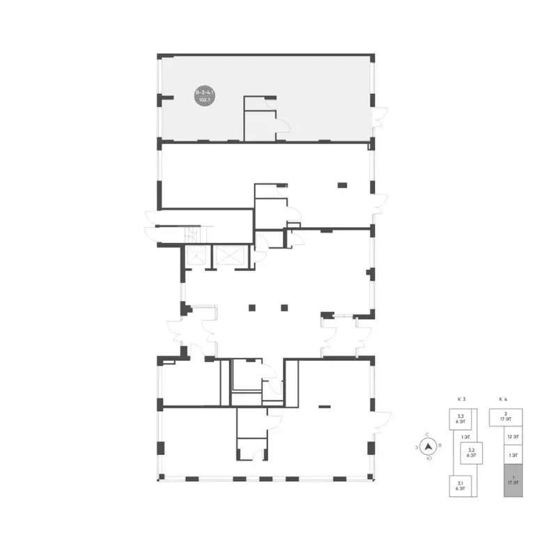 Помещение свободного назначения в Москва наб. Марка Шагала, 11к1 (103 ... - Фото 1
