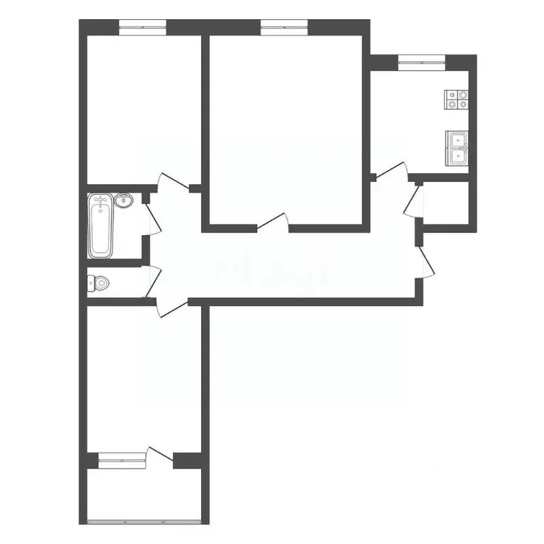 3-к кв. Владимирская область, Муром ул. Чкалова, 20 (62.9 м) - Фото 2