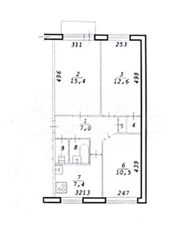 3-к. квартира, 57,8 м, 4/5 эт. - Фото 0