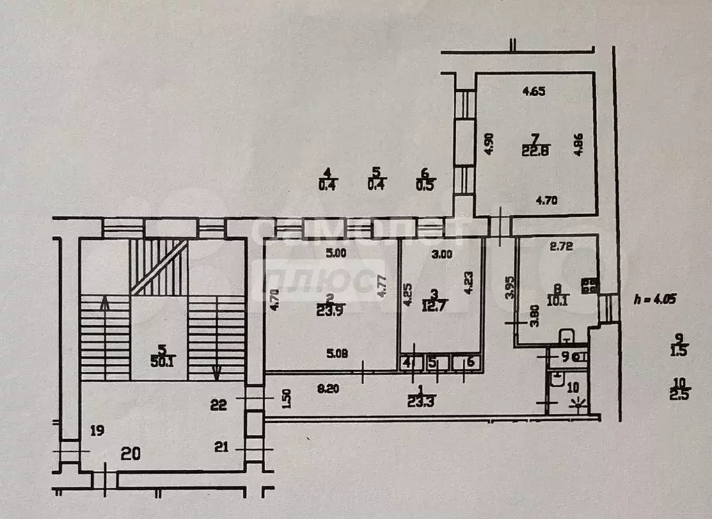 3-к. квартира, 98,1 м, 3/5 эт. - Фото 0