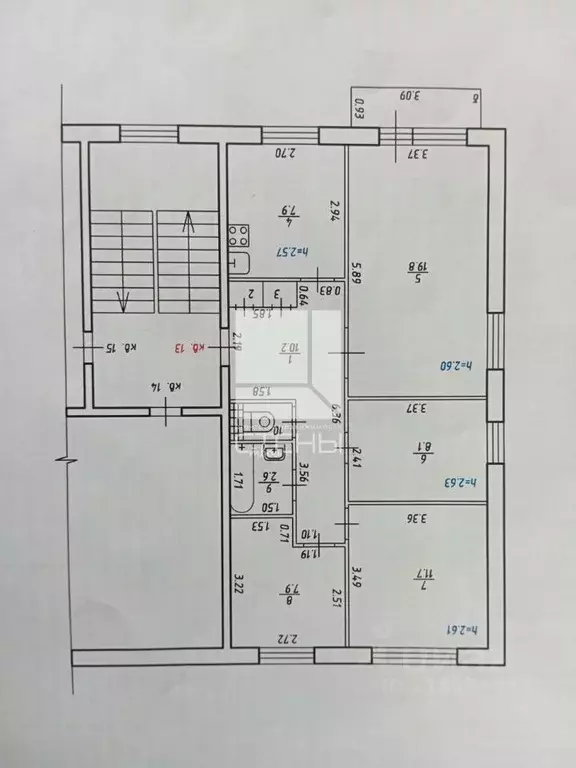 4-к кв. Амурская область, Архара пгт ул. Архаринская, 2/1 (70.2 м) - Фото 2