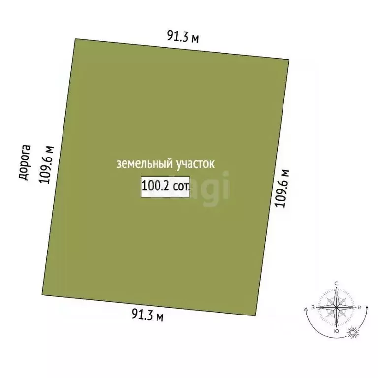 Участок в Крым, Ленинский район, с. Батальное ул. Степная (100.17 ... - Фото 2