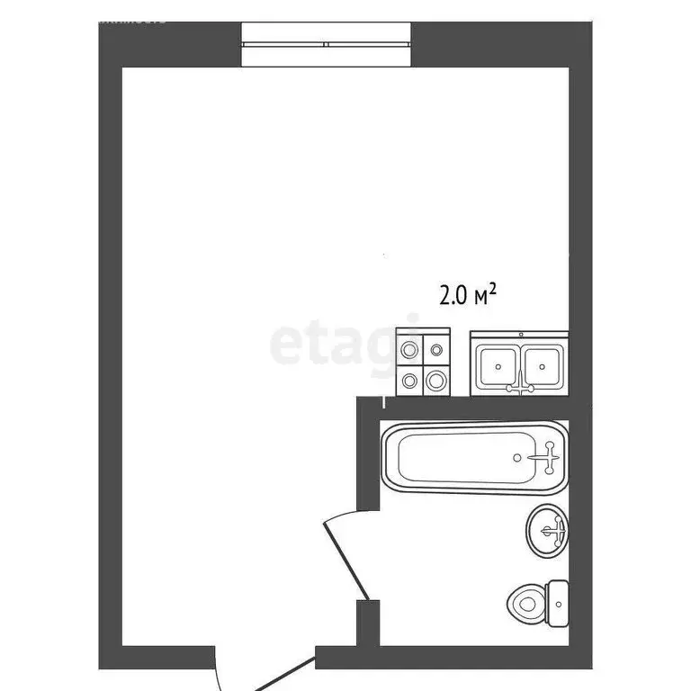 Квартира-студия: Томск, Старо-Деповская улица, 1А (19 м) - Фото 1