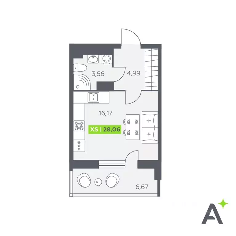 Студия Ленинградская область, Всеволожский район, Заневское городское ... - Фото 1