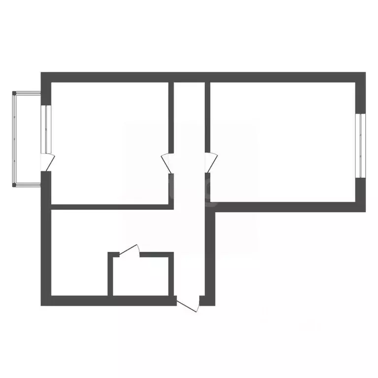 2-к кв. Амурская область, Райчихинск ул. Гагарина, 6 (45.6 м) - Фото 1