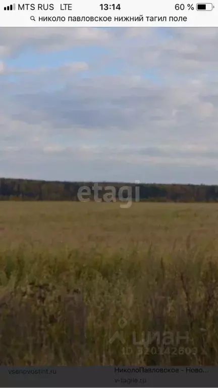 Участок в Свердловская область, Горноуральский муниципальный округ, с. ... - Фото 0