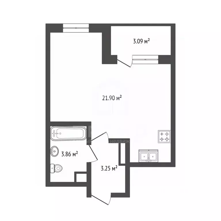 Студия Ленинградская область, Всеволожский район, Свердловское ... - Фото 2
