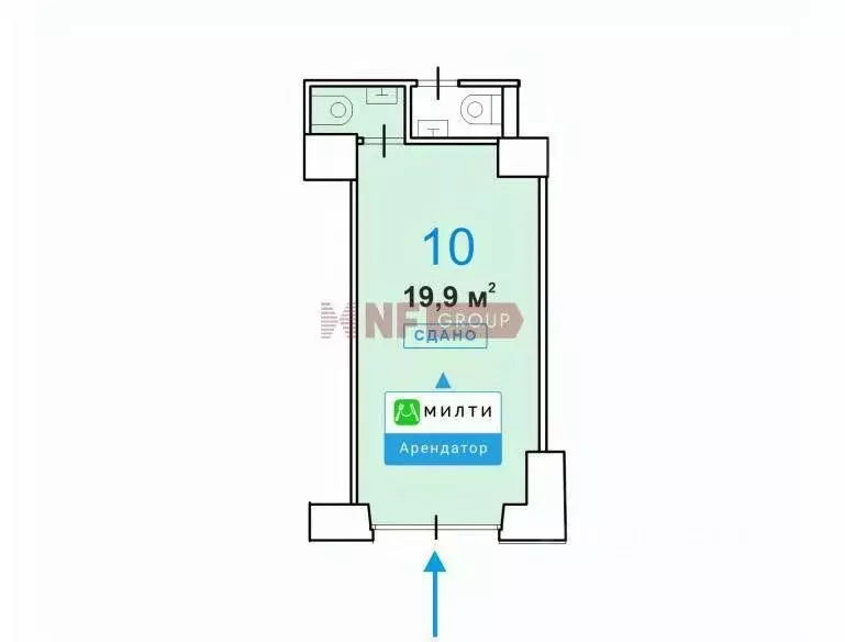 Торговая площадь в Москва ул. Дмитрия Ульянова, 10/1К1 (20 м) - Фото 1