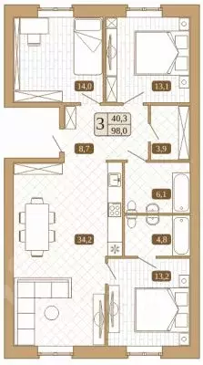 3-к кв. Московская область, Сергиев Посад ул. Воеводы Голохвастова ... - Фото 1