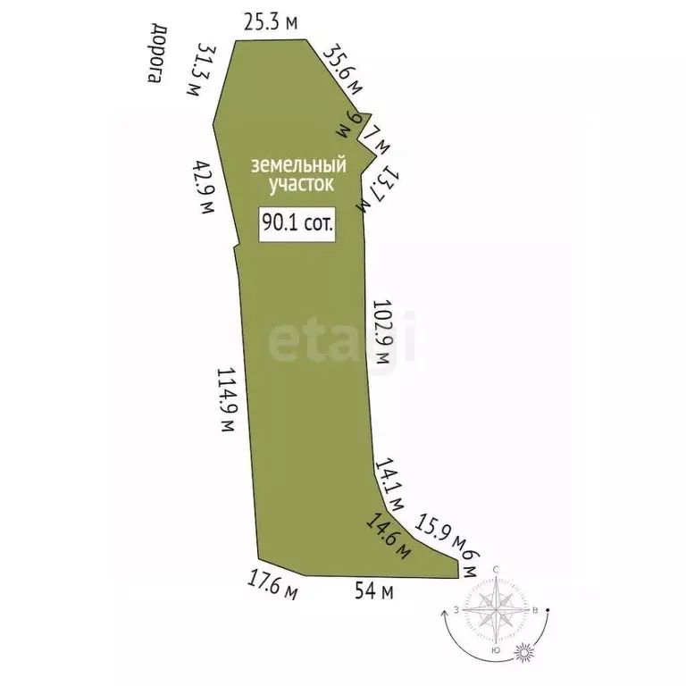 Участок в Крым, Ялта муниципальный округ, Ливадия пгт  (90.0 сот.) - Фото 2