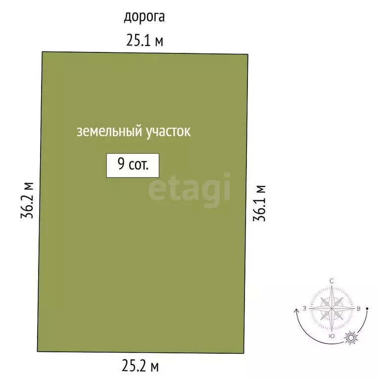 Участок в Нижнетавдинский район, СНТ Сочинские, 34-я линия (4.5 м) - Фото 0