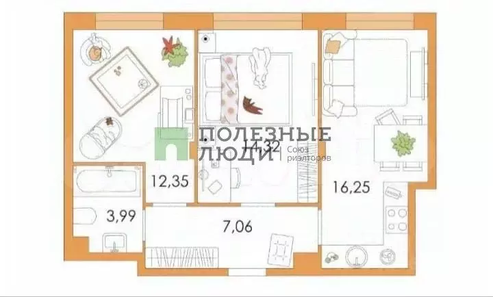 2-к кв. Тульская область, Тула ул. Самоварная, 10 (53.2 м) - Фото 1