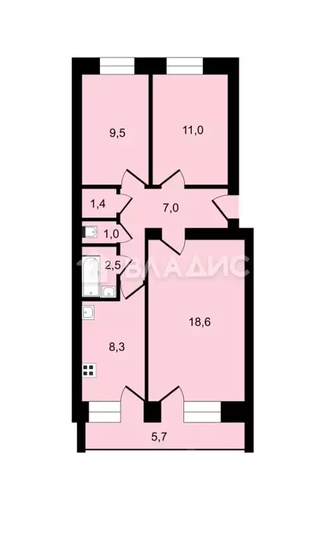 3-к кв. Владимирская область, Суздаль ул. Гоголя, 13 (59.3 м) - Фото 1