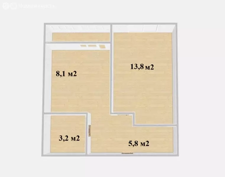 1-комнатная квартира: Архангельск, Советская улица, 4 (32 м) - Фото 1
