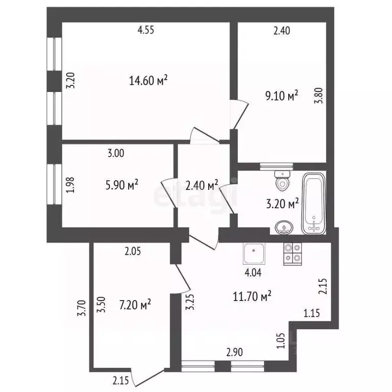 3-к кв. Крым, Феодосия ул. Десантников, 4 (46.9 м) - Фото 2