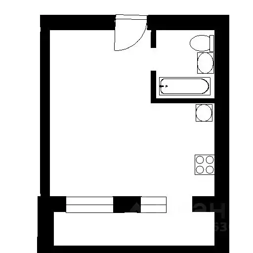 1-к кв. Новосибирская область, Новосибирск ул. Адриена Лежена, 25 ... - Фото 2