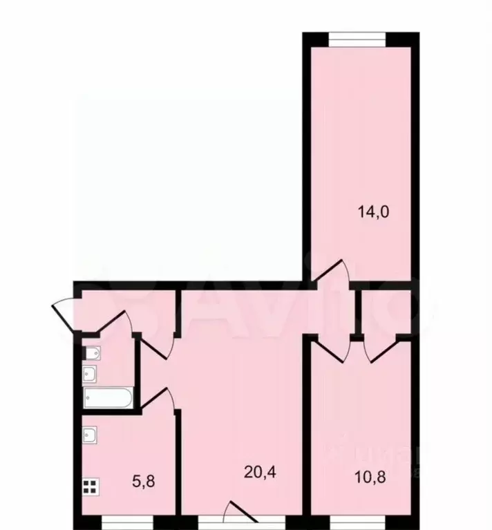 3-к кв. Владимирская область, Владимир Тракторная ул., 14 (57.9 м) - Фото 2