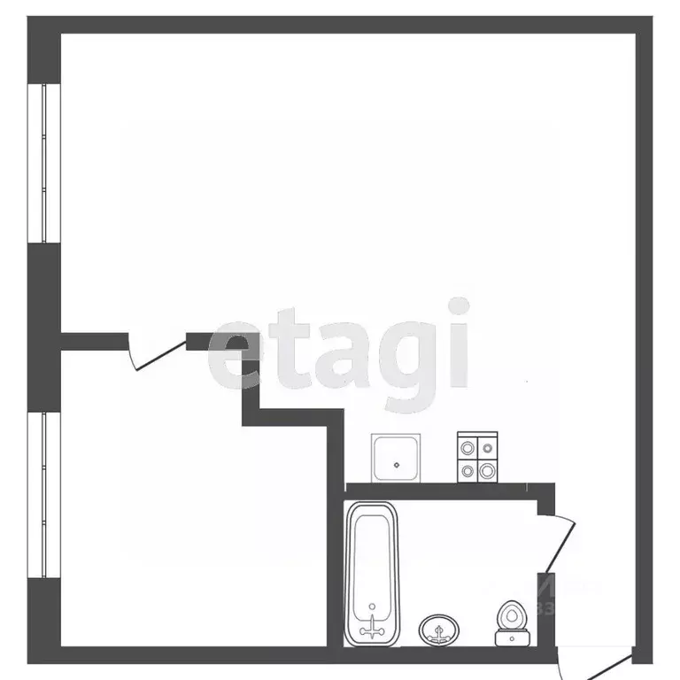 1-к кв. Тверская область, Тверь ул. Веселова, 30 (32.0 м) - Фото 2