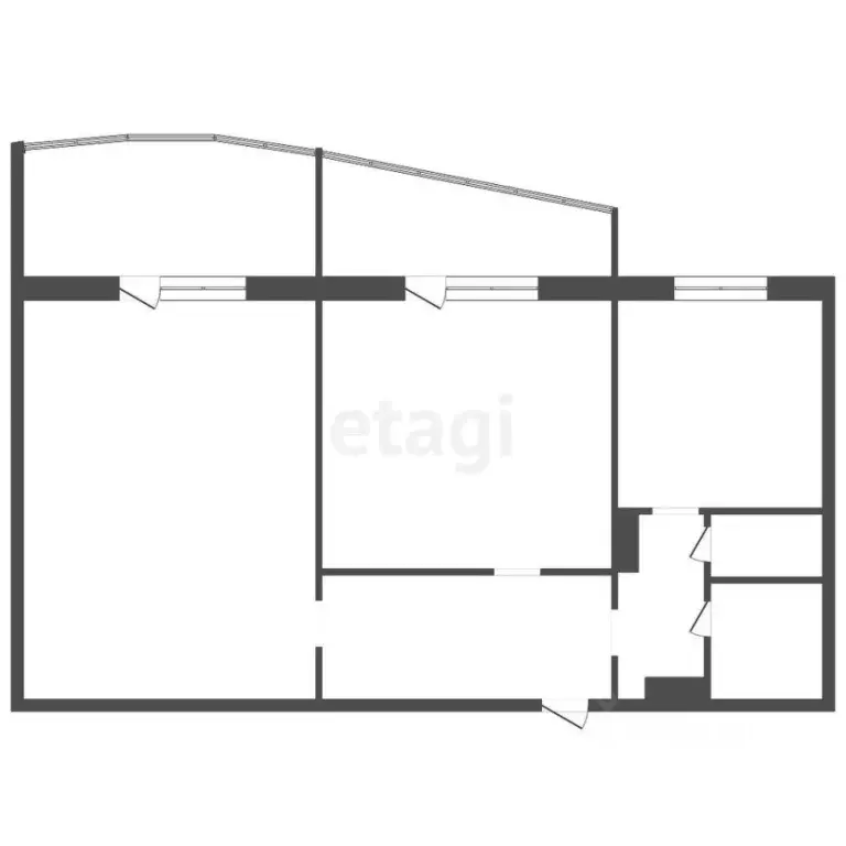 2-к кв. Красноярский край, Красноярск Судостроительная ул., 62 (53.1 ... - Фото 1