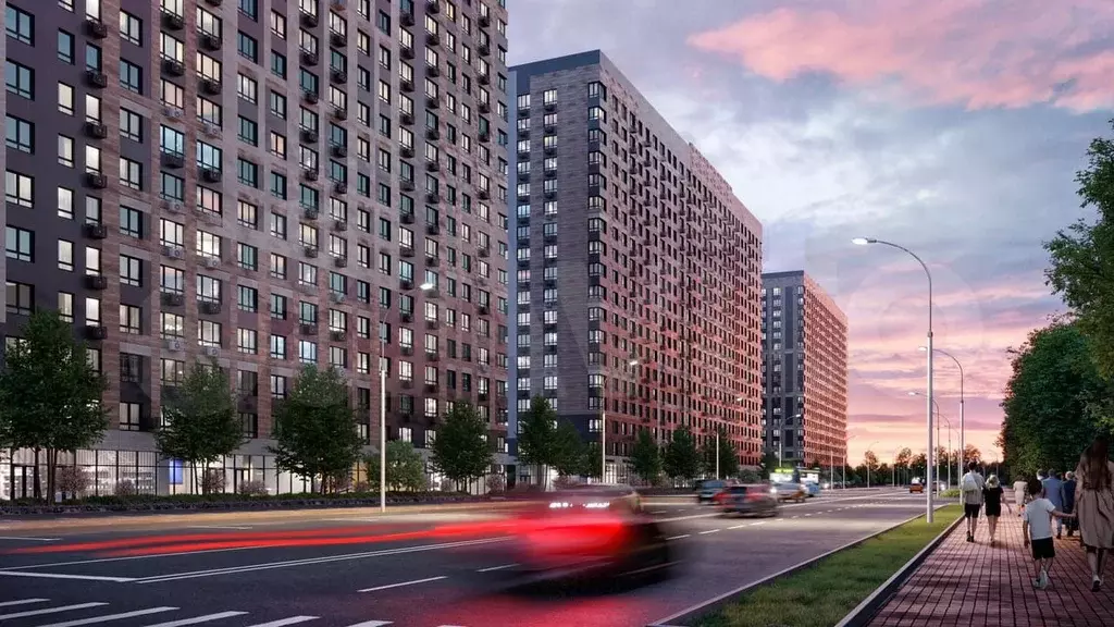 1-к. квартира, 43,7 м, 7/18 эт. - Фото 1