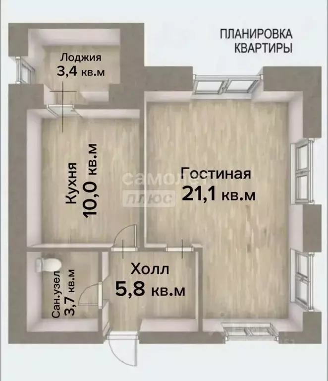 1-к кв. Башкортостан, Уфа ул. Георгия Мушникова, 23 (40.6 м) - Фото 2