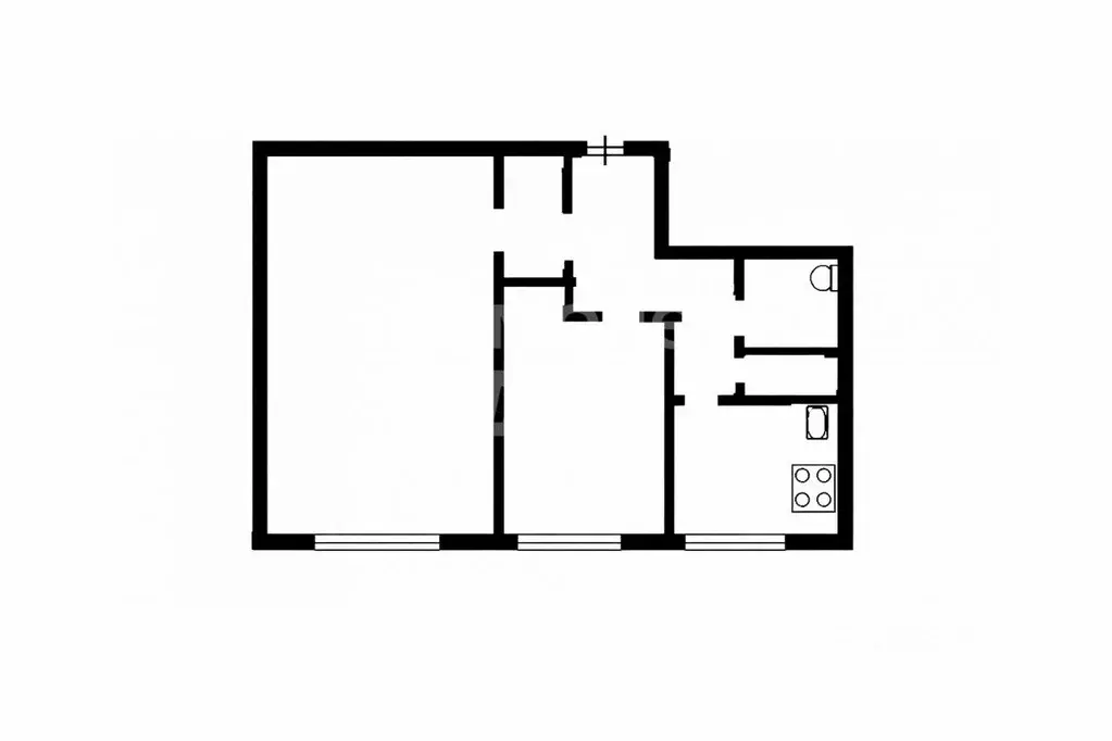 Квартира, 2 комнаты, 44.7 м - Фото 2