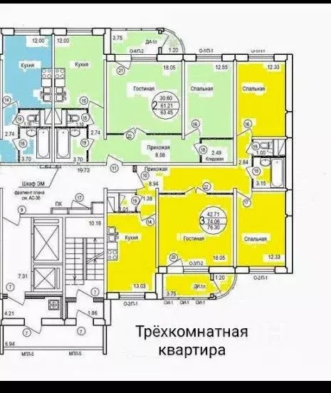 3-к кв. Московская область, Серпухов городской округ, пос. ... - Фото 1