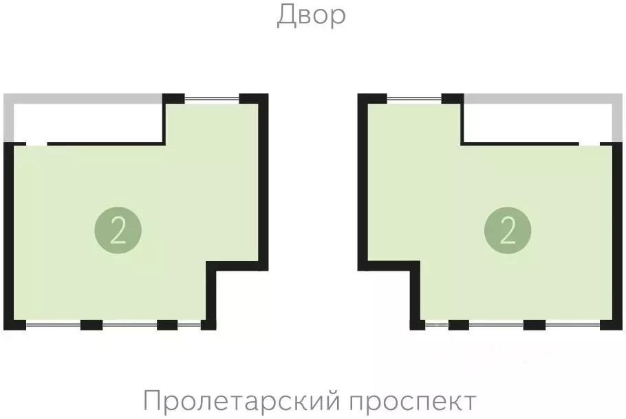 2-к кв. Ханты-Мансийский АО, Сургут Пролетарский просп., с9 (169.4 м) - Фото 2