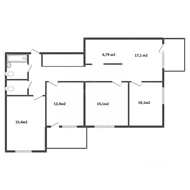 4-к кв. Ленинградская область, Всеволожск ул. Шинников, 3к2 (99.5 м) - Фото 2