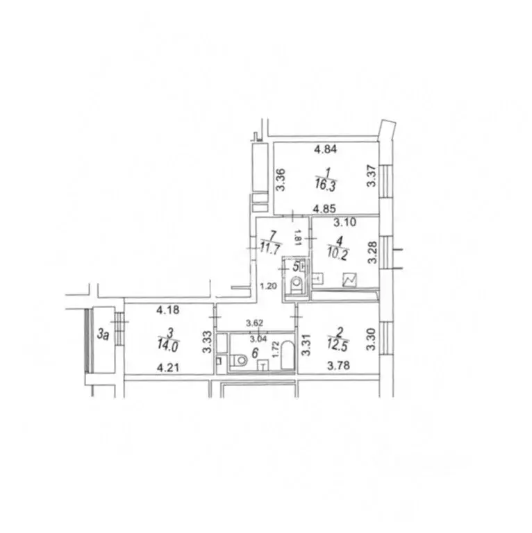 3-комнатная квартира: Москва, улица Николая Озерова, 2к1 (72 м) - Фото 1