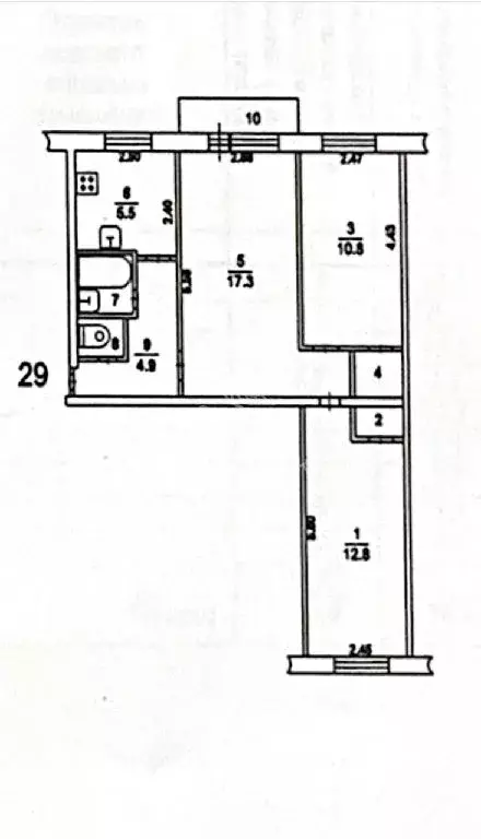 Продается 3-комнатная квартира - Фото 1