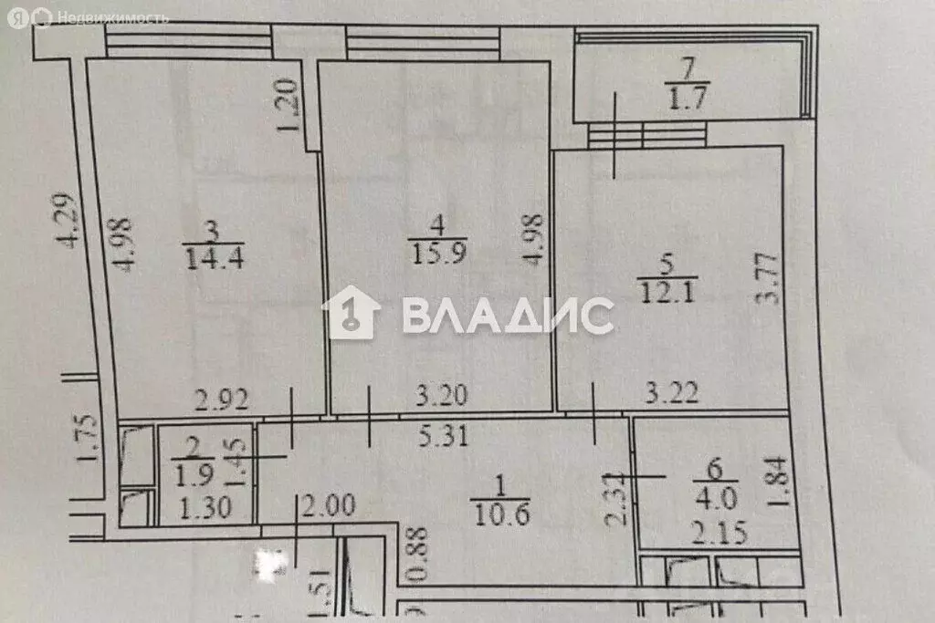 2-комнатная квартира: Апрелевка, Ясная улица, 1к3 (60.6 м) - Фото 1