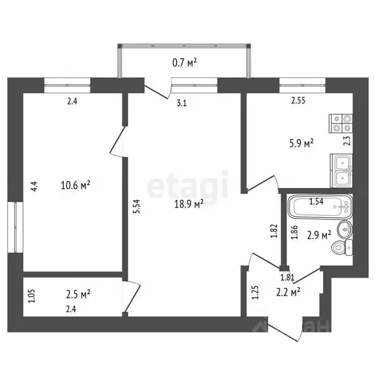 2-к кв. Забайкальский край, Читинский район, Атамановка пгт ул. ... - Фото 2