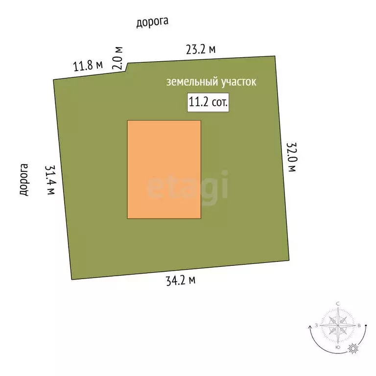 Дом в Миасс, улица Ермака (413 м) - Фото 1