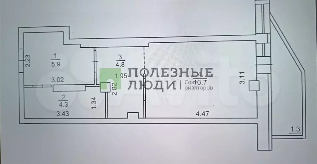 Квартира-студия, 29 м, 2/18 эт. - Фото 0