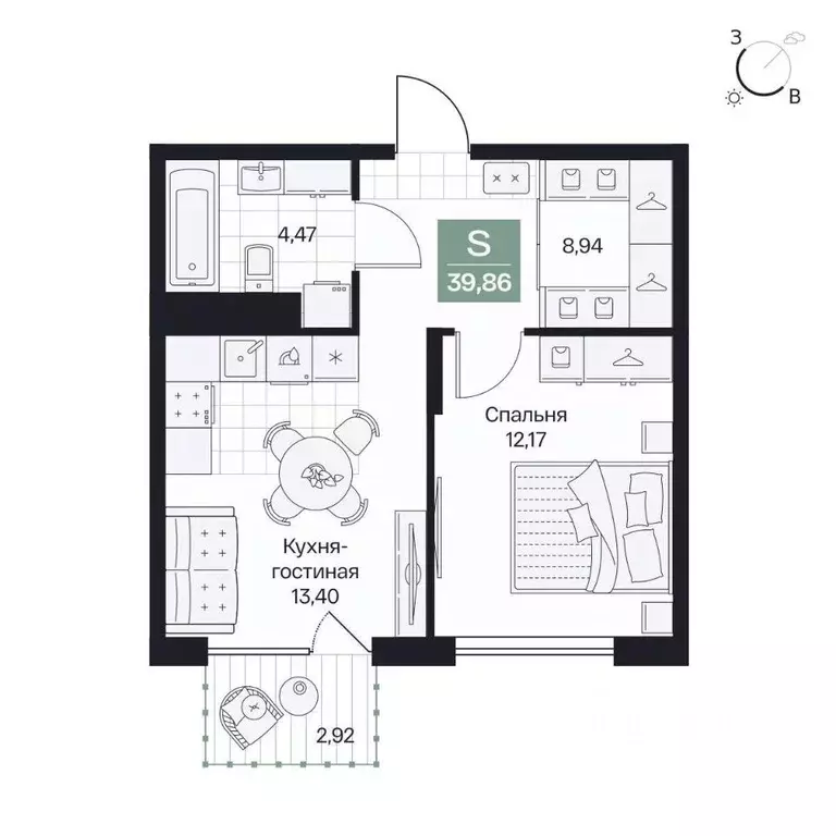 1-к кв. Волгоградская область, Волгоград просп. Имени В.И. Ленина, 59Г ... - Фото 1