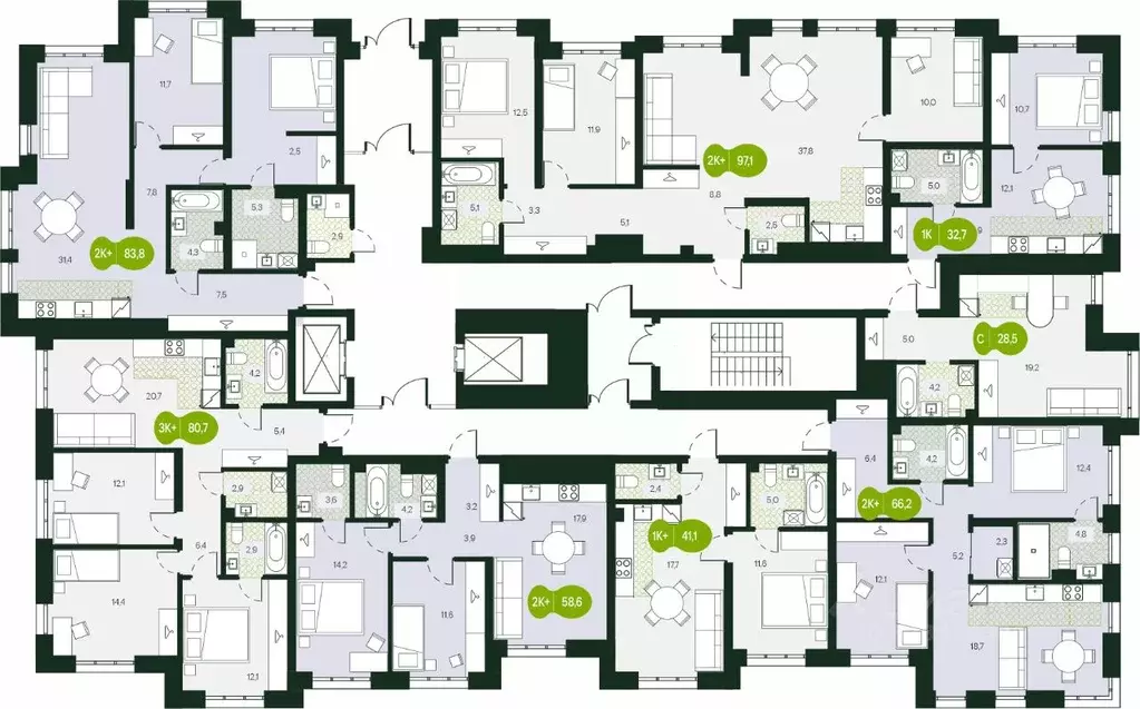 2-к кв. Забайкальский край, Чита Каштакский мкр,  (41.1 м) - Фото 2