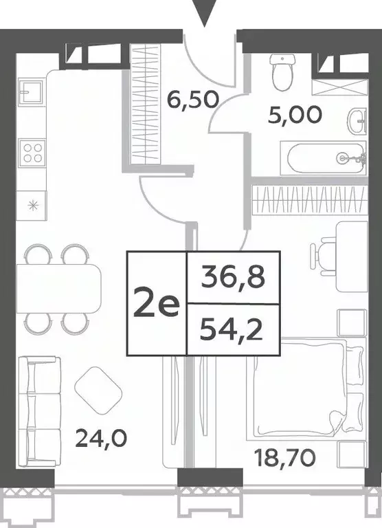 2-к кв. Москва просп. Генерала Дорохова, вл1к2 (54.2 м) - Фото 0