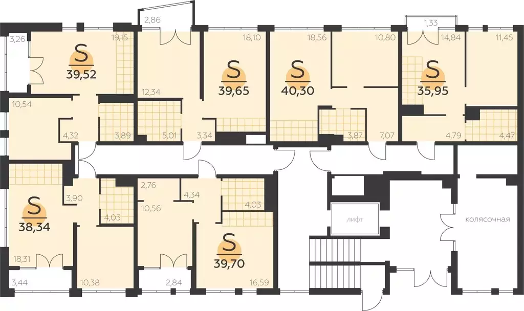 1-к кв. Тульская область, Тула городской округ, пос. Молодежный ул. ... - Фото 2