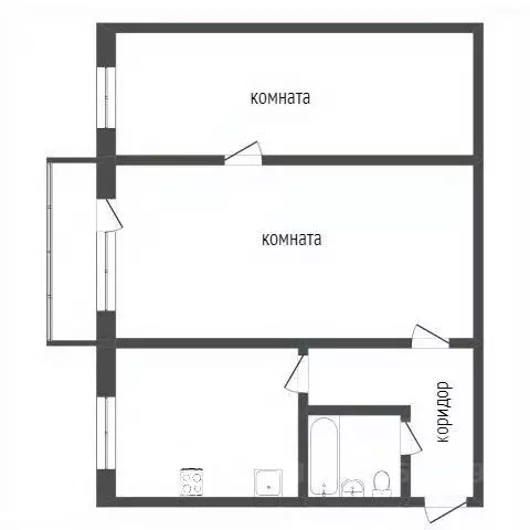 2-к кв. Иркутская область, Иркутск бул. Постышева, 11 (46.1 м) - Фото 2