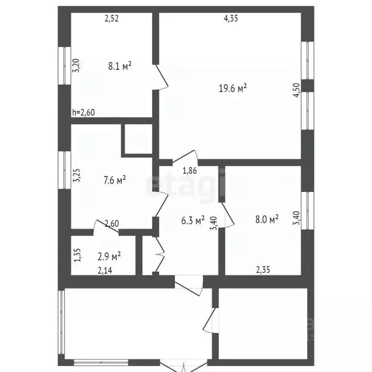 Дом в Кемеровская область, Белово Фабричная ул., 49 (53 м) - Фото 1