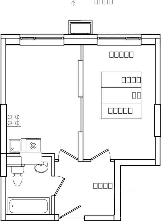 1-к кв. Московская область, Ленинский городской округ, д. Сапроново, ... - Фото 1