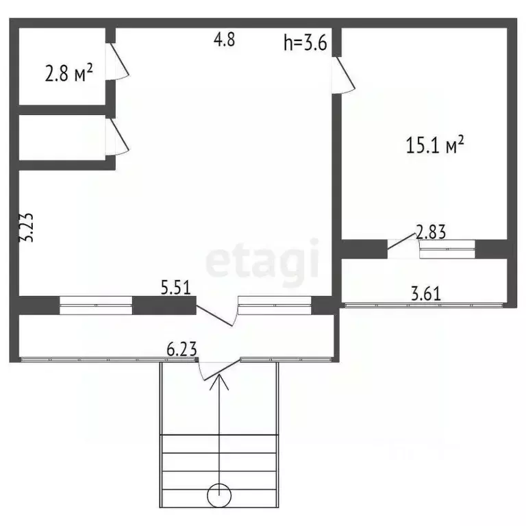 Офис в Тюменская область, Тобольск 7А мкр, 7А (52 м) - Фото 2