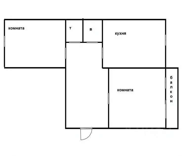 2-к кв. Приморский край, Уссурийск Ленинградская ул., 21Г (49.6 м) - Фото 1