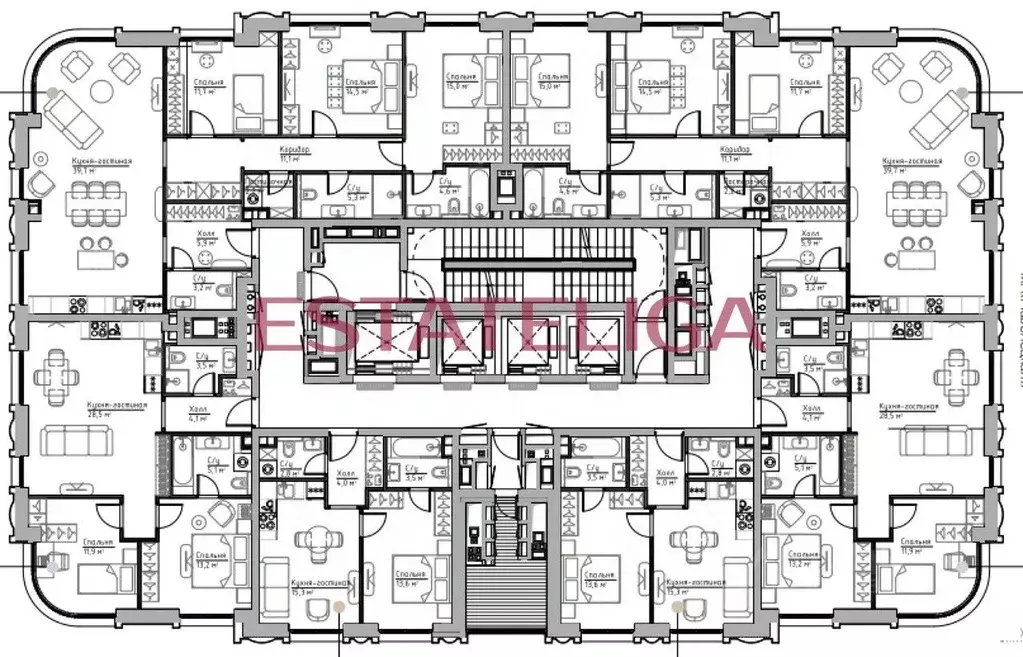 2-к кв. Москва Дубининская ул., 59к8 (66.3 м) - Фото 1